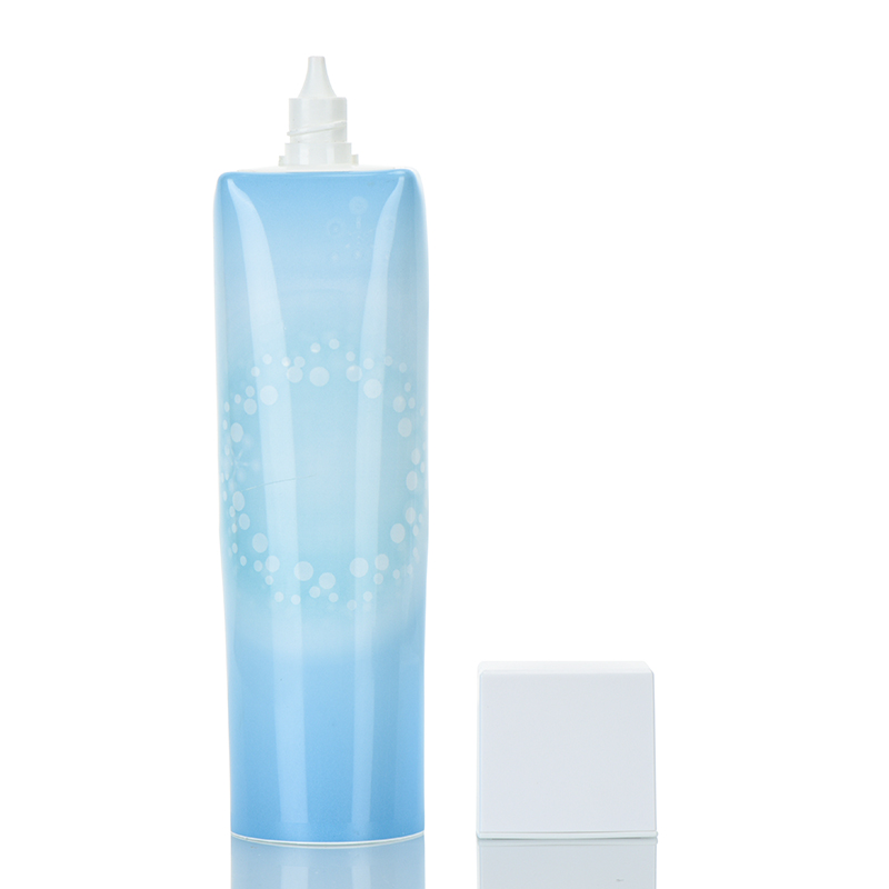 Manufacturer 80ml Plastic Cosmetic Face Wash Tube Empty Square Head Tubes With Nozzle Tip Skin Care 